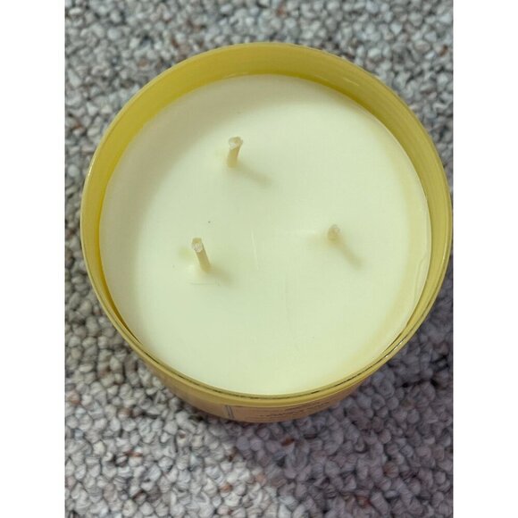 New Bath & Body Works 3-Wick Candle Sugared Lemon Zest 14.5oz White Barn - Picture 8 of 10